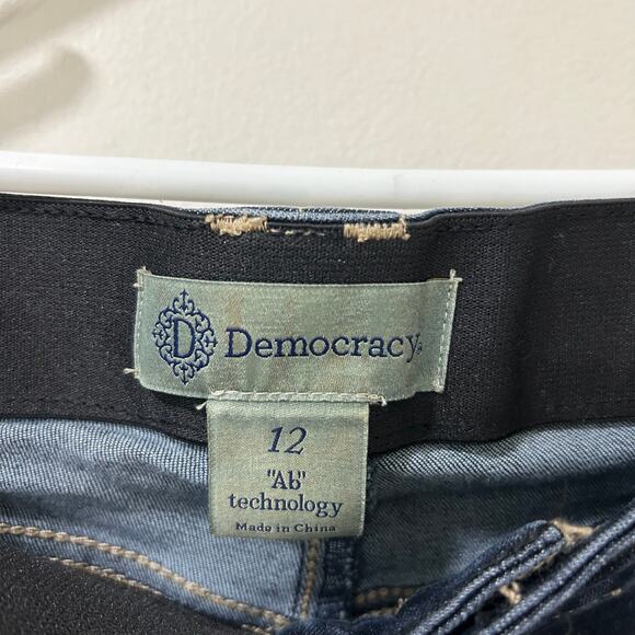 Democracy Womens Sz 12 Ab Technology Dark Wash High Rise Bootcut Jeans Western - Picture 3 of 5